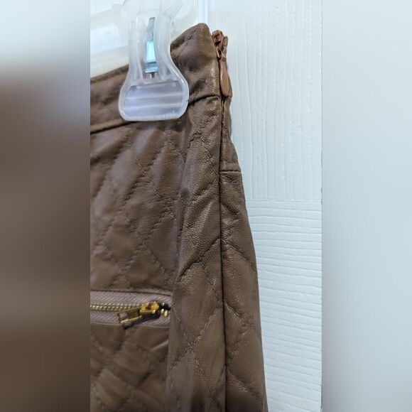 Marcelle women's leather skirt - Picture 3 of 8